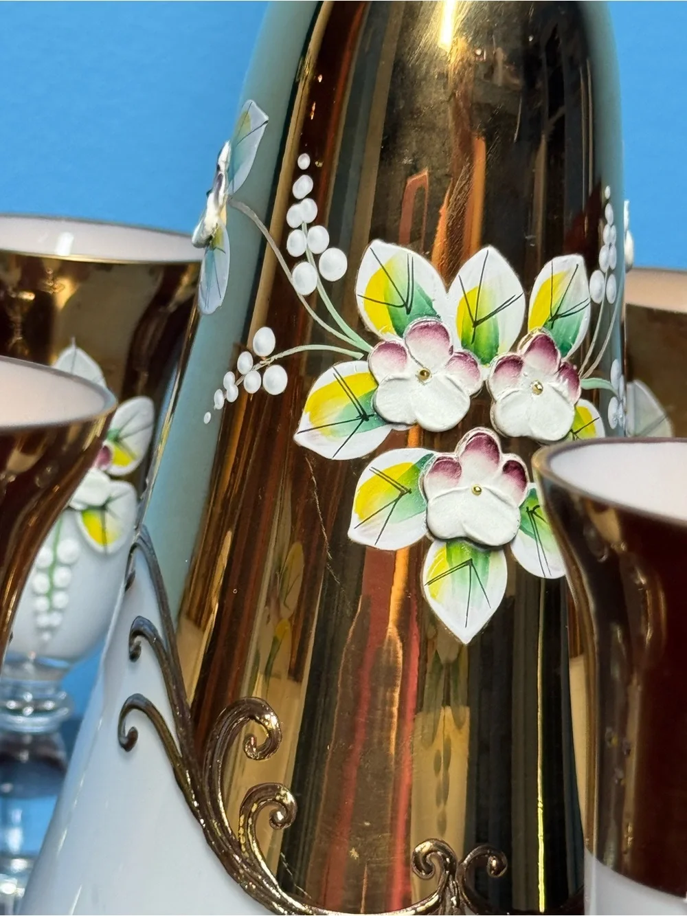 Bohemian vintage glass